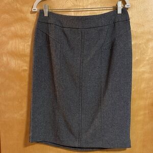 Sophisticated Gray Pencil Skirt